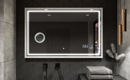 Miroir De Salle De Bains Rectangulaire À LED Avec Cadre Frameline L49