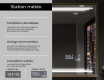 Miroir De Salle De Bains Rectangulaire À LED Avec Cadre Frameline L75 #8
