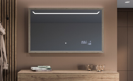 Miroir De Salle De Bains Rectangulaire À LED Avec Cadre Frameline L128