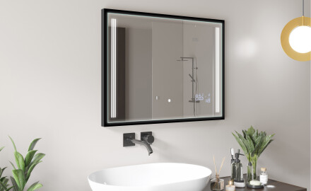 Miroir De Salle De Bains Rectangulaire À LED Avec Cadre Frameline L131