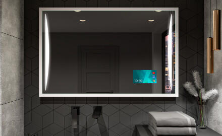 Miroir De Salle De Bains Rectangulaire À LED Avec Cadre Frameline L135