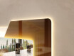 Miroir rectangulaire sur mesure – Illumination LED pour Salle de Bain - Retro #2