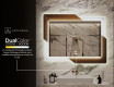 Miroir rectangulaire sur mesure – Illumination LED pour Salle de Bain - Retro #11