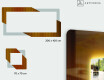 Miroir rectangulaire sur mesure – Illumination LED pour Salle de Bain - Retro #3