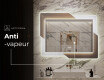 Miroir rectangulaire sur mesure – Illumination LED pour Salle de Bain - Retro #8