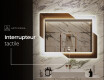 Miroir rectangulaire sur mesure – Illumination LED pour Salle de Bain - Retro #9
