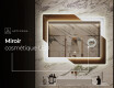 Miroir rectangulaire sur mesure – Illumination LED pour Salle de Bain - Retro #10
