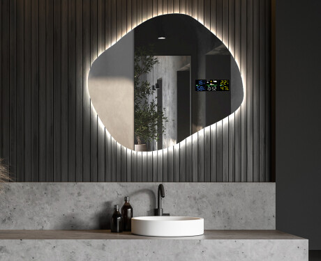 Miroir asymétrique avec lumiere LED R221 #6