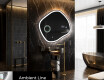 Miroir asymétrique avec lumiere LED R222 #1