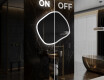 Miroir de salle de bains LED de forme irrégulière R222 #3