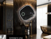 Miroir de salle de bains LED de forme irrégulière R223 #3