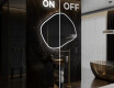 Miroir de salle de bains LED de forme irrégulière R223 #3