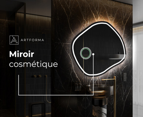 Miroir de salle de bains LED de forme irrégulière R223 #5
