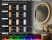 Miroir décoratif dans un cadre en chêne avec éclairage LED #5