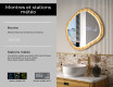 Miroir décoratif dans un cadre en chêne avec éclairage LED #6