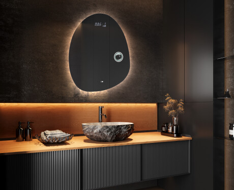 Miroir de salle de bains LED de forme irrégulière SF221 #10