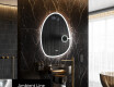 Miroir de salle de bains LED de forme irrégulière SF222
