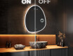 Miroir de salle de bains LED de forme irrégulière SF222 #3