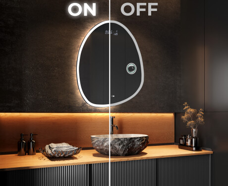 Miroir de salle de bains LED de forme irrégulière SF222 #3