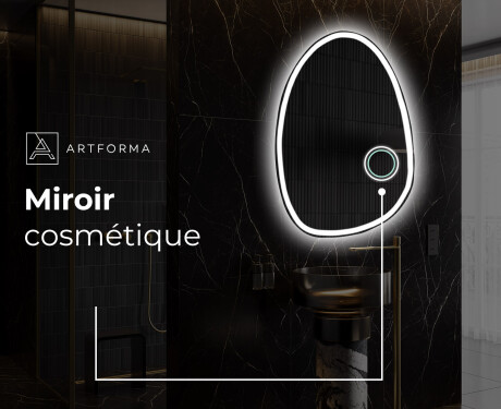 Miroir de salle de bains LED de forme irrégulière SF222 #5