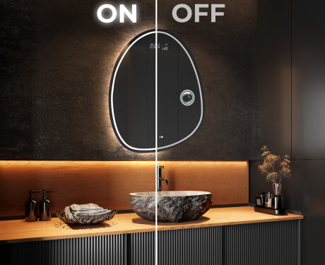 Miroir de salle de bains LED de forme irrégulière SF223 #3