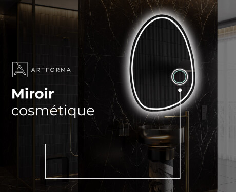 Miroir de salle de bains LED de forme irrégulière SF223 #5