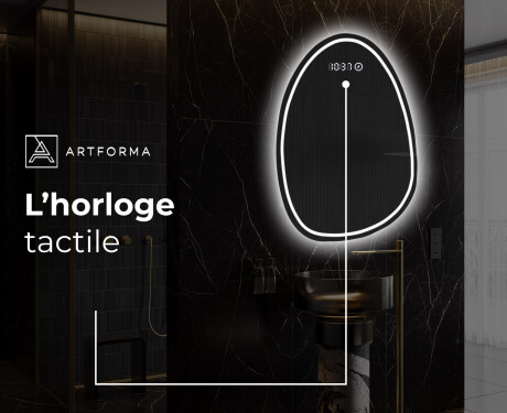 Miroir de salle de bains LED de forme irrégulière SF223 #8
