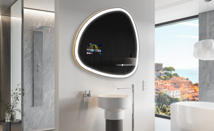 Miroir irrégulier salle de bain SMART J222 Google
