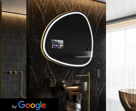 Miroir irrégulier salle de bain SMART J223 Google