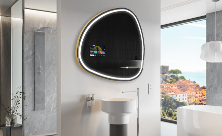 Miroir irrégulier salle de bain SMART J223 Google