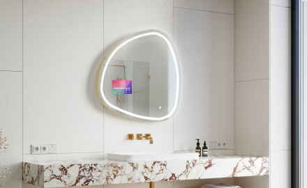 Miroir irrégulier salle de bain SMART J223 Google