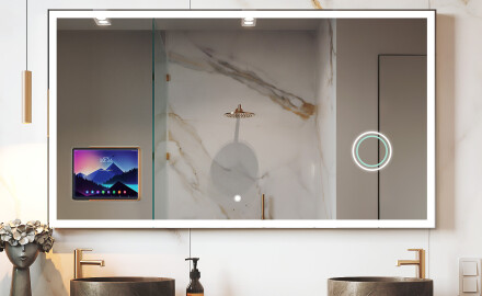 Miroir de salle de bain LED intelligent avec cadre Displine Apple L01