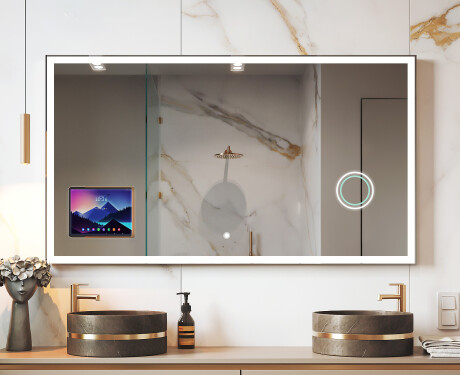 Miroir de salle de bain LED intelligent avec cadre Displine Apple L01