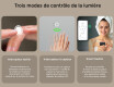 Miroir de salle de bain LED intelligent avec cadre Displine Apple L01 #5