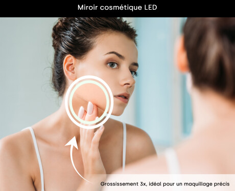 Miroir de salle de bain LED intelligent avec cadre Displine Apple L01 #6