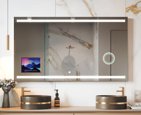 Miroir de salle de bain LED intelligent avec cadre Displine - Apple L09