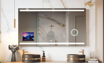 Miroir de salle de bain LED intelligent avec cadre Displine - Apple L09