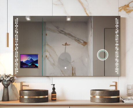 Miroir LED moderne avec cadre iPad Displine L38