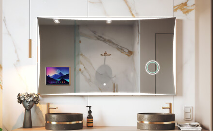Miroir rectangulaire intelligent LED Apple avec cadre Displine L77