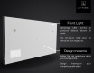 Miroir led salle de bain SMART L01 Apple #5
