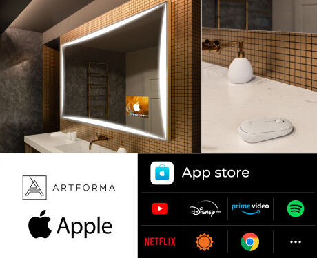 Miroir lumineux salle de bain SMART L77 Apple #2