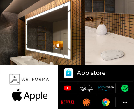 Miroir salle de bain LED SMART L126 Apple #2