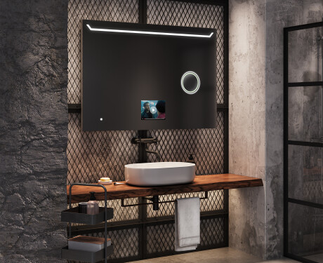 Miroir led salle de bain SMART L128 Apple #9