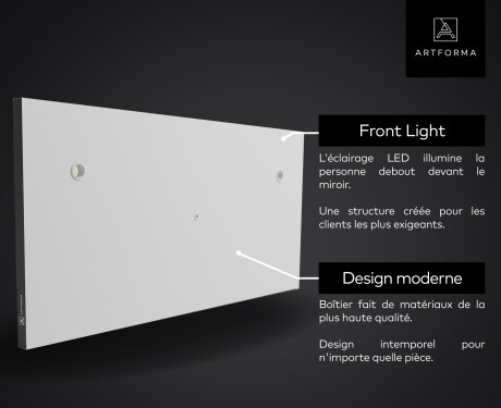Smart Google Illumination LED Miroir Sur Mesure Eclairage Salle De Bain L02 #5