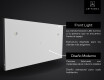Smart Google Illumination LED Miroir Sur Mesure Eclairage Salle De Bain L02 #11