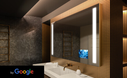 Smart Google Illumination LED Miroir Sur Mesure Eclairage Salle De Bain L02