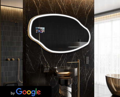 SMART Miroir salle de bain irrégulier O222 Google #1