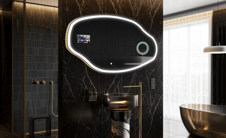 SMART Miroir salle de bain irrégulier O222 Google