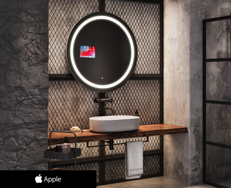 Miroir rond salle de bain SMART L33 Apple