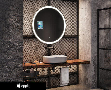 Miroir rond salle de bain SMART L76 Apple #1